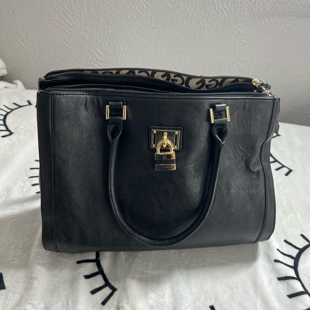 Black guess handbag authentic